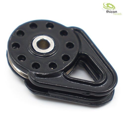 Scale Pulley for winches steel black
