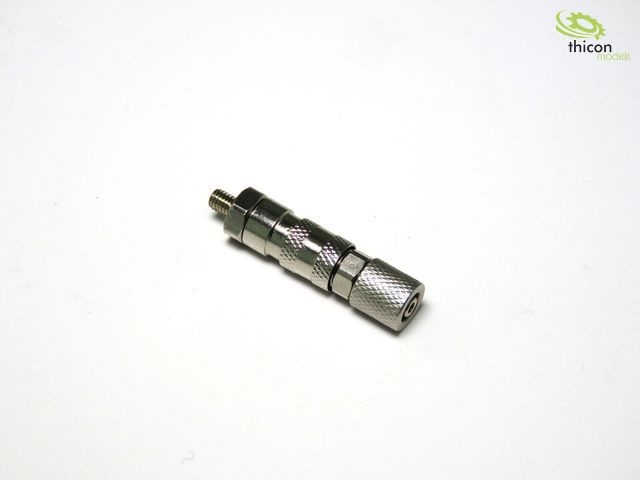 Hydraulic quick coupling for 4/2,5mm hose an M3 nipple