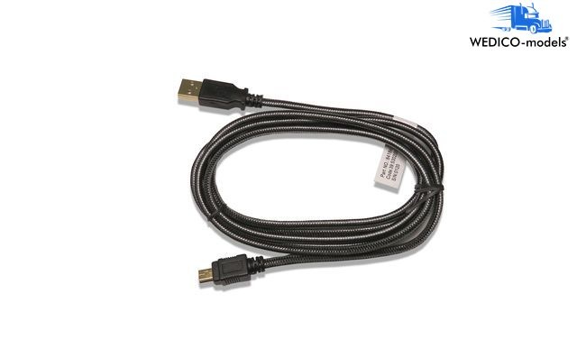 USB cable 2.0 to mini USB 1.8m for charger 2342-W