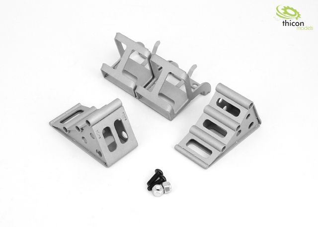 1:14 wheel chock set V2A with holder for fenders
