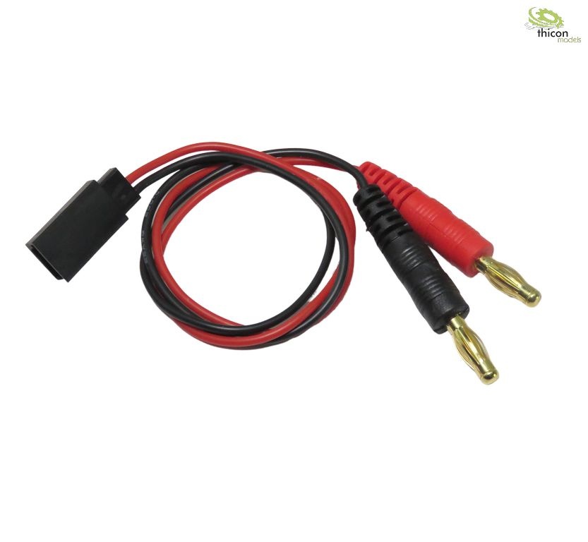 Charging cable for receiver battery with servo connector