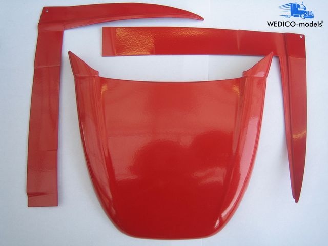 DAF Roof and side-spoilers SC, red