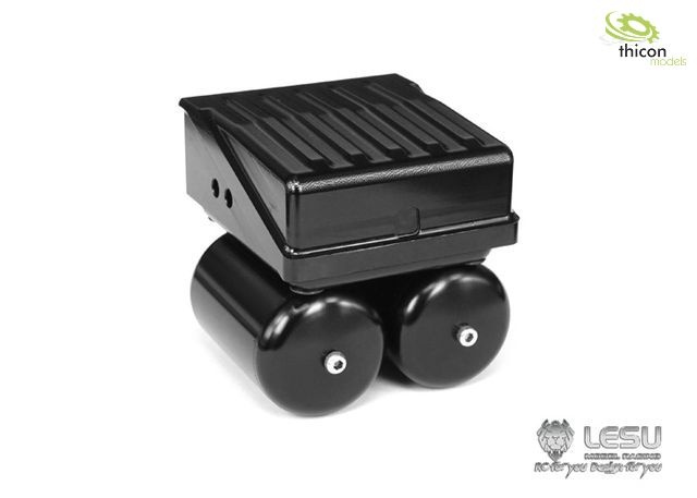 1:14 battery box with pneumatic boilers in black