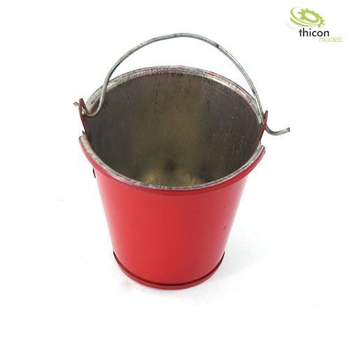 1:10 buckets red metal with handle
