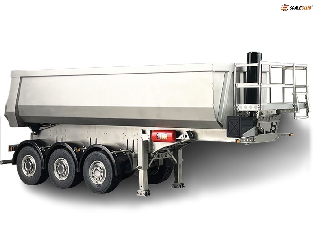 1:14 dump truck trailer 3-axle with 2x lift axle