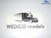 Aufkleber Wedico-models Logo schwarz geplottert 180x95mm