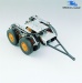 Tandem front axle, low-loader, steerable