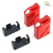 Jerrycan with holder 1:10 / 1:14 red, 2 pieces